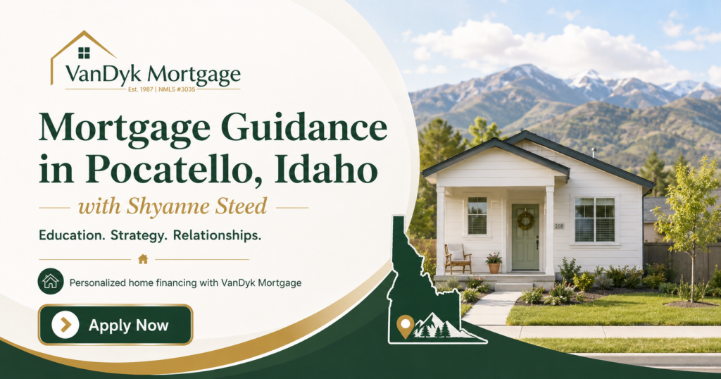 Personalized mortgage guidance for homebuyers with Shyanne Steed in Pocatello Idaho